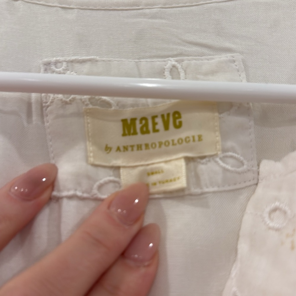Anthropologie Somerset White Eyelet Dress - Picture 6 of 6